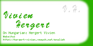 vivien hergert business card